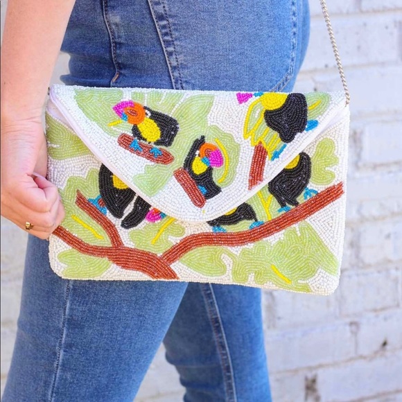 Hand beaded pocket book - Picture 1 of 1